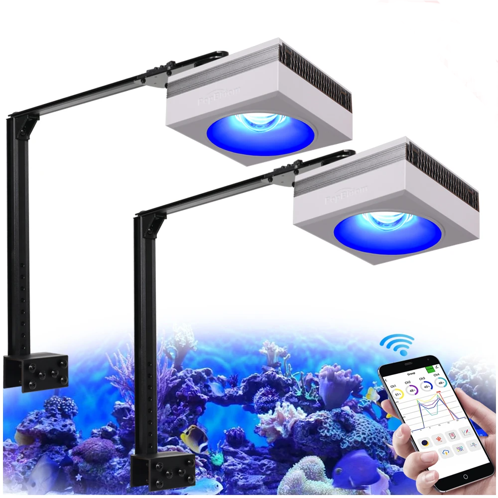 2 Pack RL90 WiFi LED Aquarium Light Mounting Kit Included