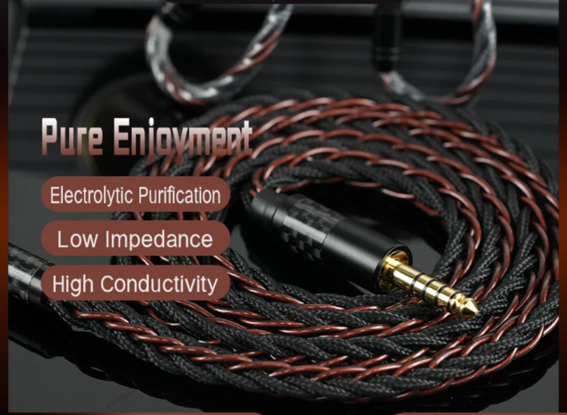Premium 2.5mm 2PIN IEM Audio Cable for High Fidelity