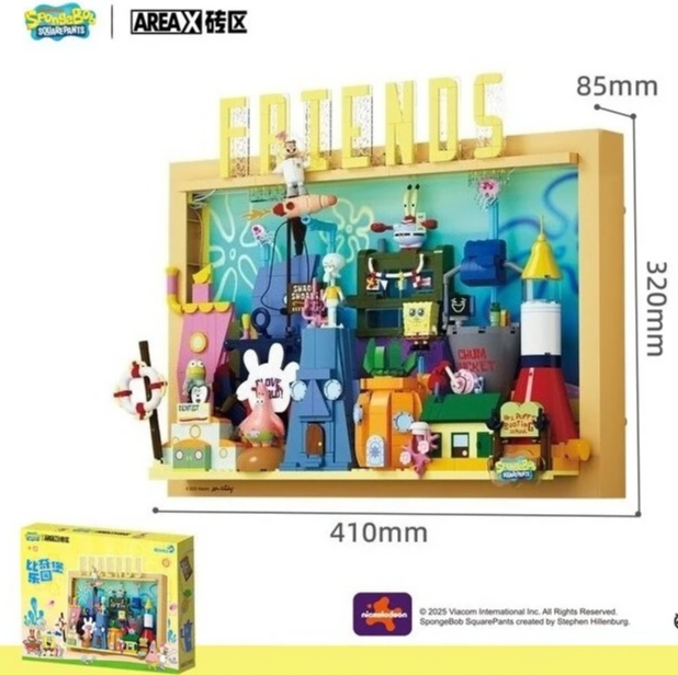 Krusty Krab Tentacles Stone House Block Model With Box