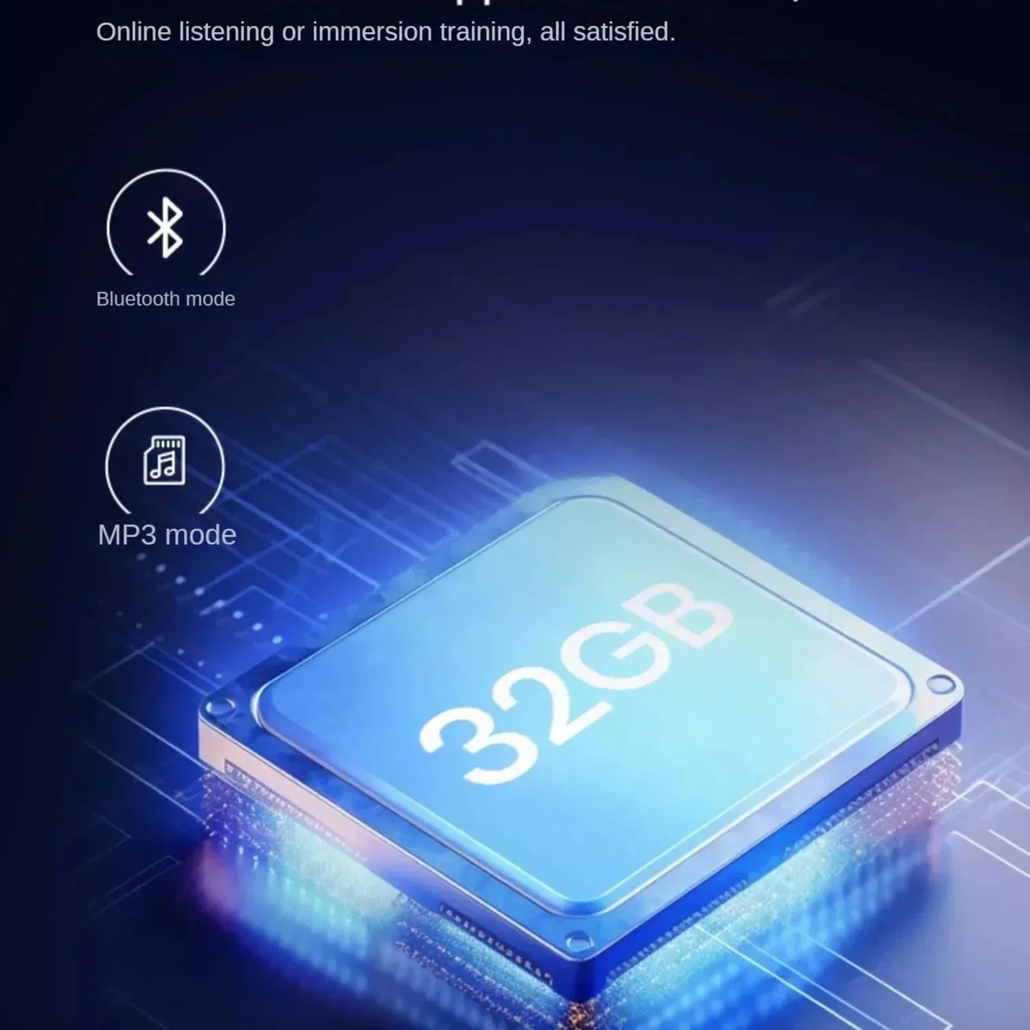 White Bone Conduction Earphones MP3 Player IP68