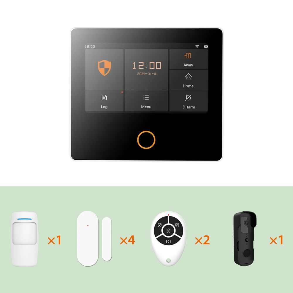 WiFi Smart Home Alarm 9-Piece Security Kit