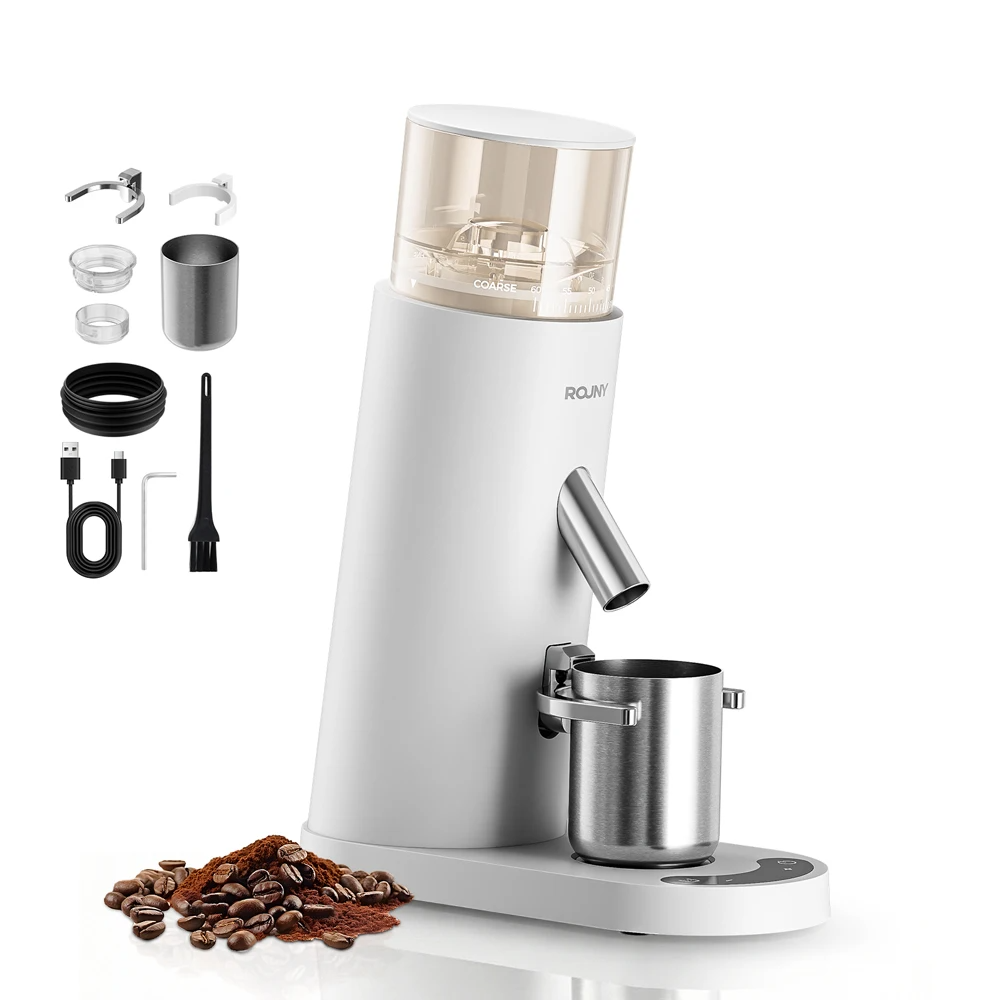 USB-C Rechargeable Coffee Grinder 60 Settings Stainless Steel Burr