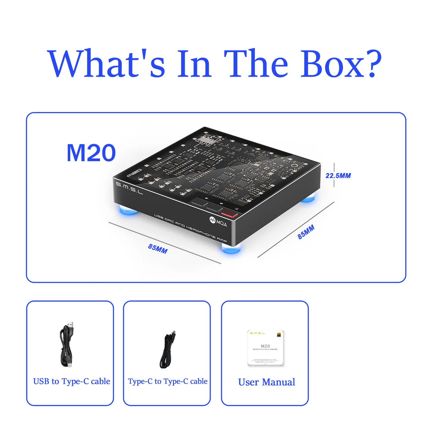 Portable Hi-Res USB DAC Headphone Amp with DSD256 Support