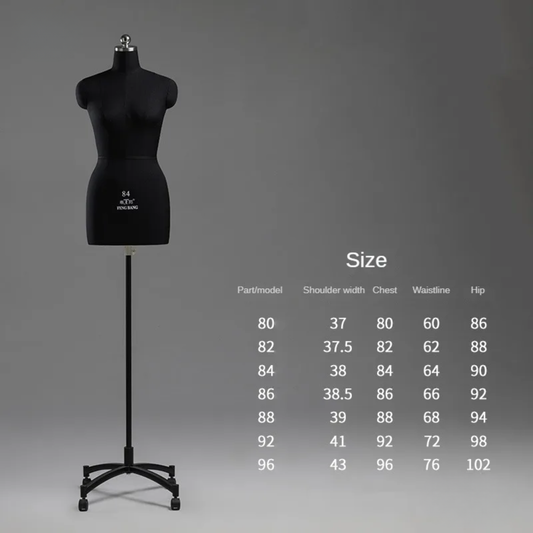 Black Sewing Mannequin for Clothing Design