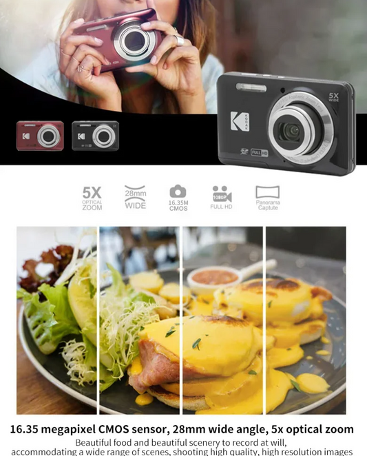 Portable Vlogging Camera 16MP 5X Optical Zoom