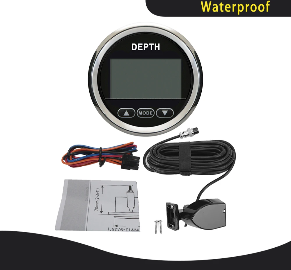 BS Digital Depth Gauge with Transducer for Yachts
