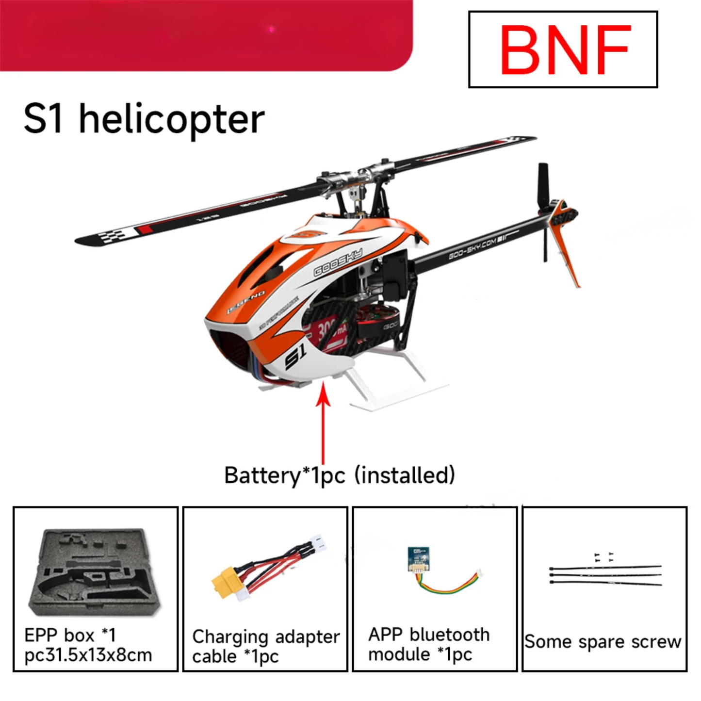 Flybarless RC Helicopter for Tricks and Precision Flying