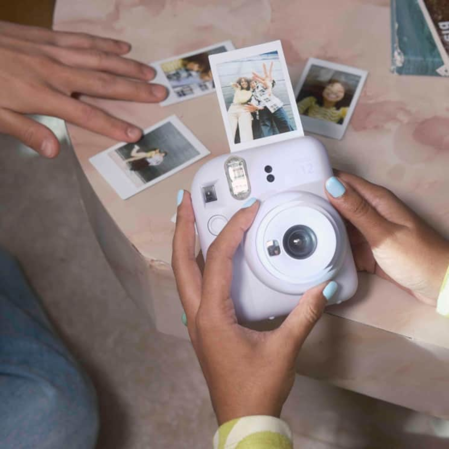 Instant Print Camera Mint Green Compact Portable Snapshot