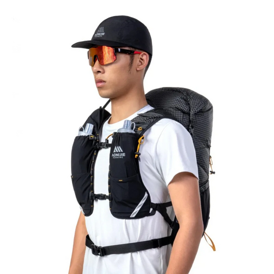 Blue 30L Breathable Outdoor Backpack for Travel and Adventure