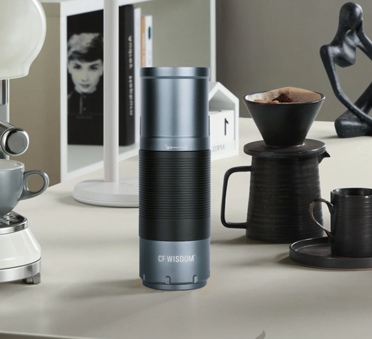 Portable Coffee Grinder with Built In Bean Container