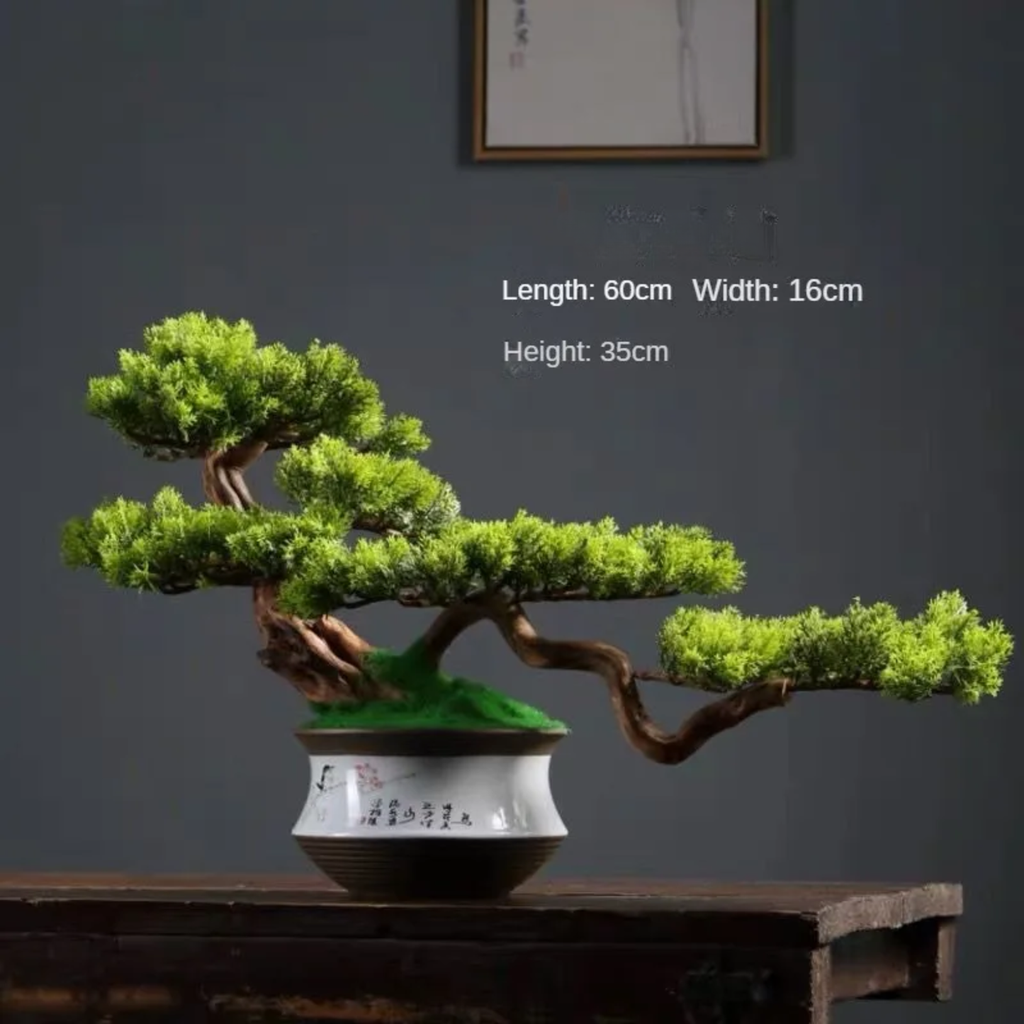 Simulation Pine Bonsai Ornament for Desktop Décor