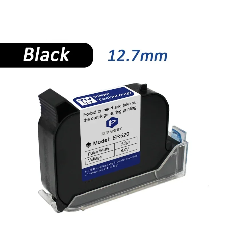 12.7mm Fast-Drying Waterproof Thermal Inkjet Printer Ink Cartridge