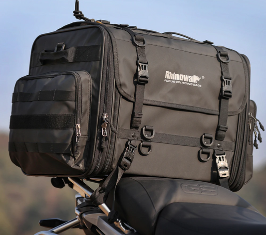 Heavy Duty 60–80L Expandable Motorcycle Tail Bag