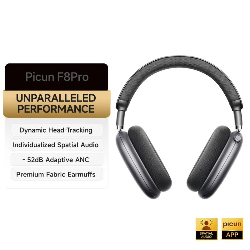Dark Sky Grey Noise Cancelling Headphones with Head Tracking