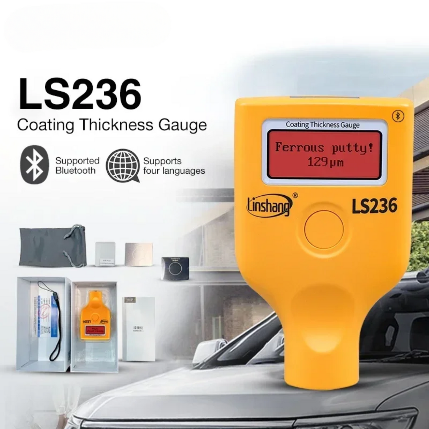Portable Coating Thickness Gauge Car Paint Inspection Meter
