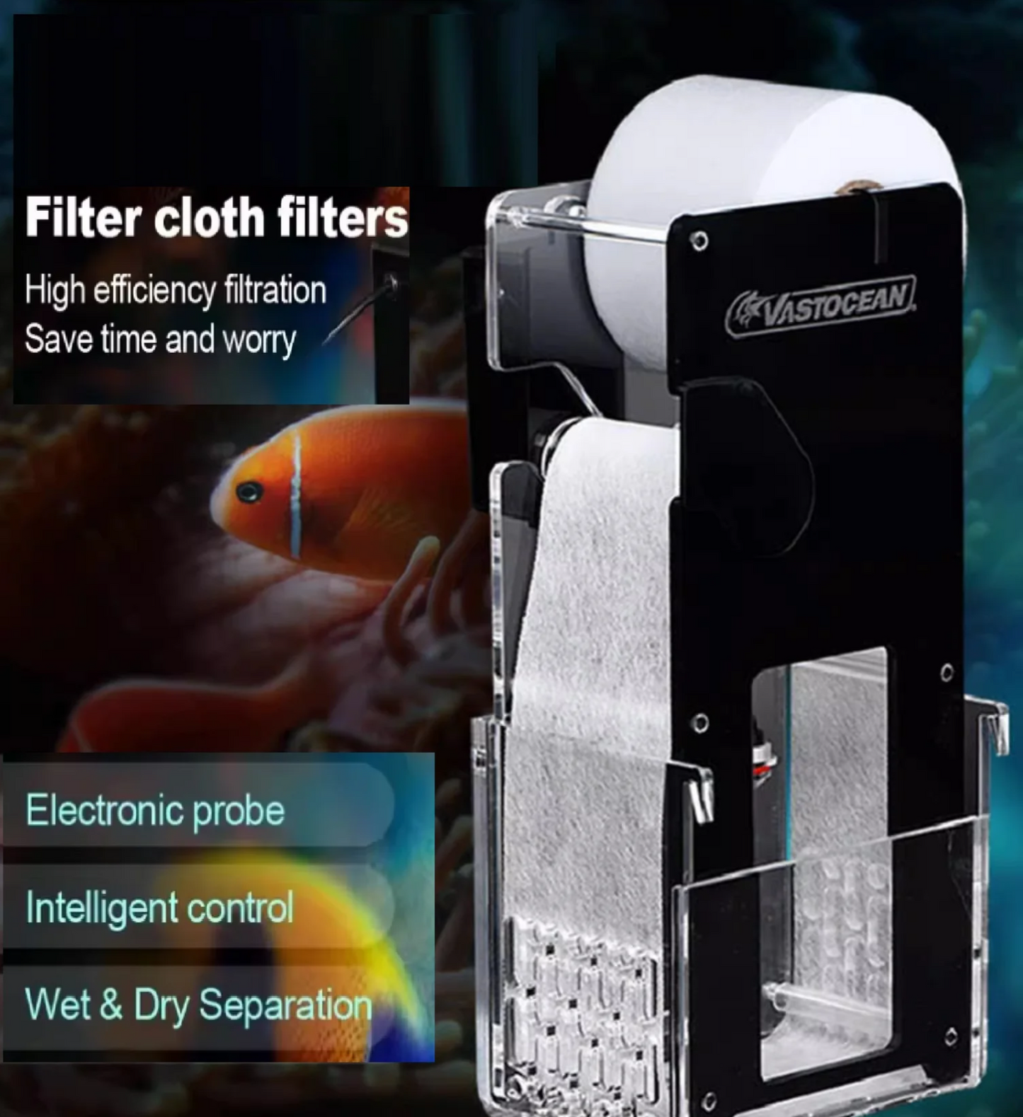 Redsea Aquarium Fleece Roller Filter Efficient 7cm System