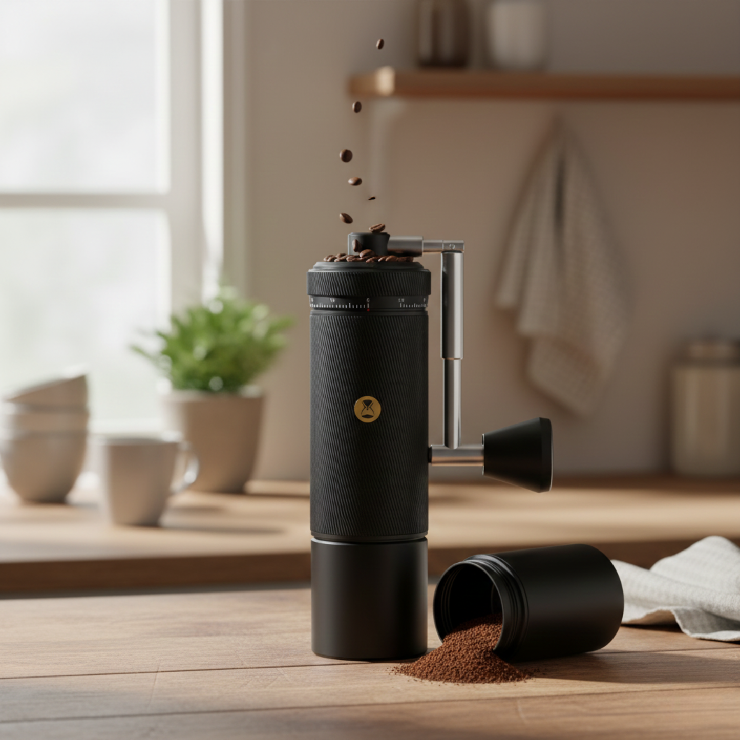 Manual Coffee Grinder All-Metal S2C Burr Portable