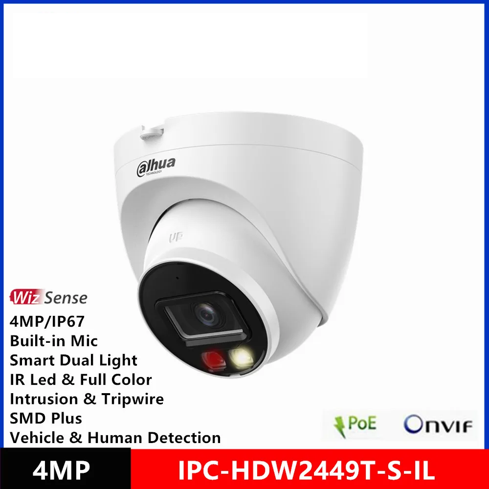 4MP POE Security Camera 2.8mm Full Color Night Vision