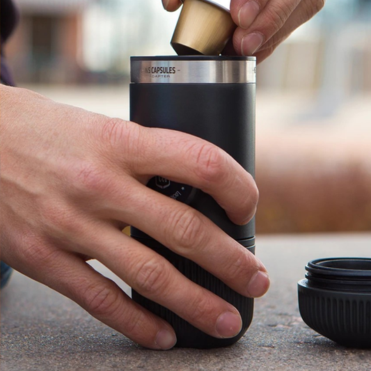 Portable Espresso Maker with Capsule Adapter Travel Coffee Machine