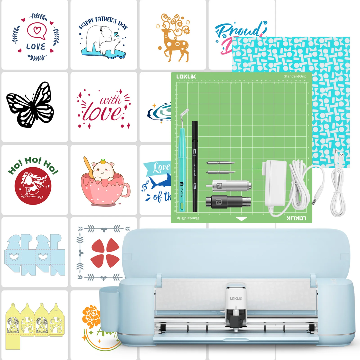 Smart Blue Vinyl Cutter 5 in 1 Multi Material
