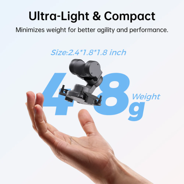 Lightweight FPV Gimbal Head Tracker 19mm Camera Mount