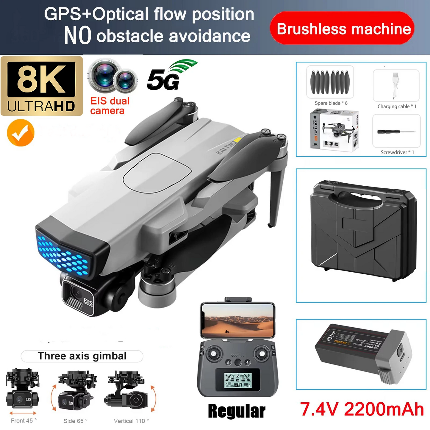 4K GPS Drone with Long Flight Time and Stable Camera
