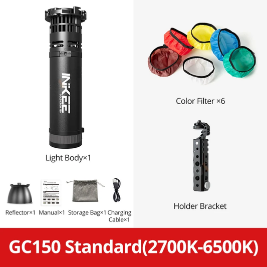 Portable 150W LED Video Light with 9600mAh Battery
