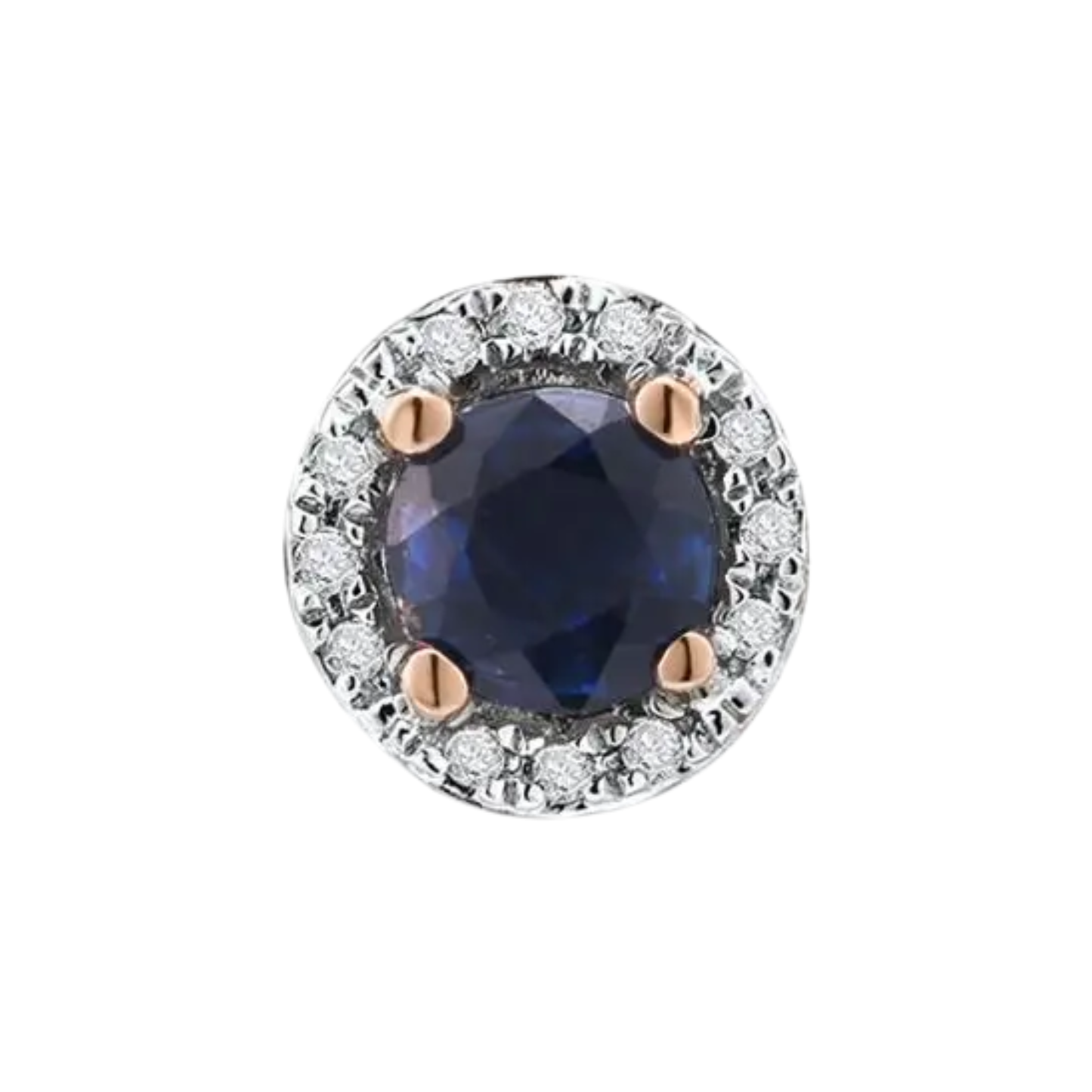 4mm Sapphire Gold Studs Secure Screw Back Design