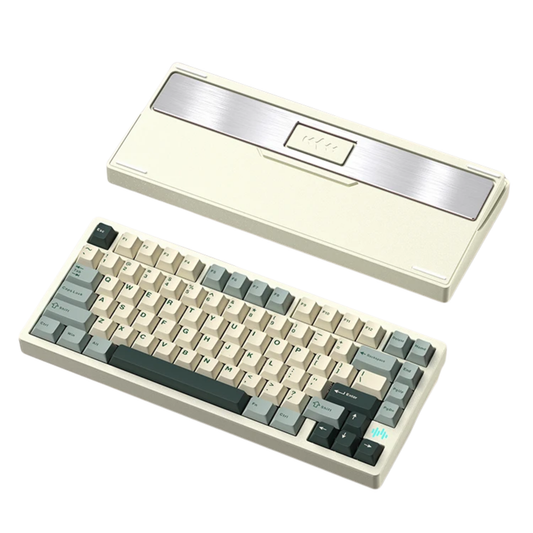 RGB Hot-Swap Keyboard 75% Spray White FR4