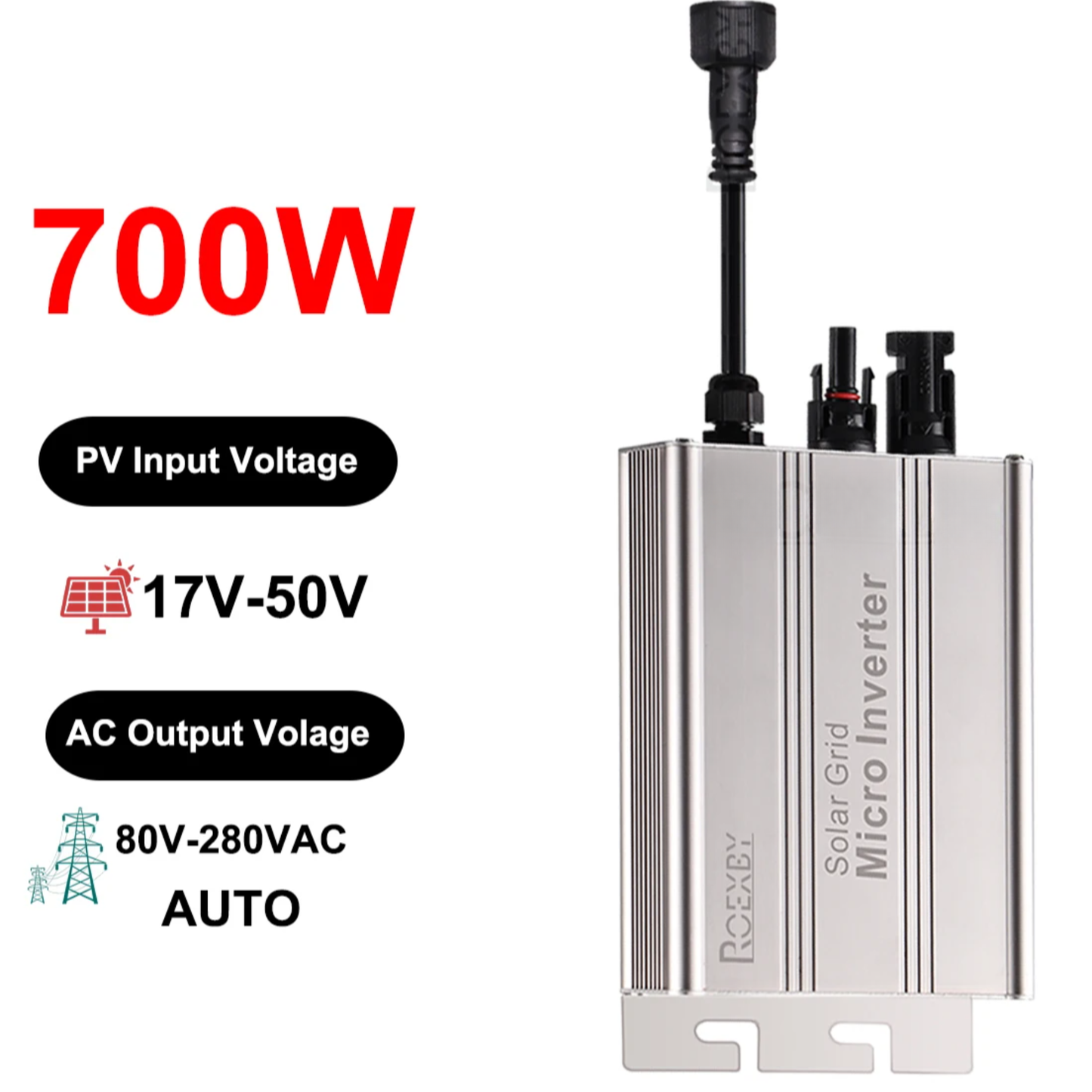 700W Solar Grid Tie Micro Inverter 120V/230V