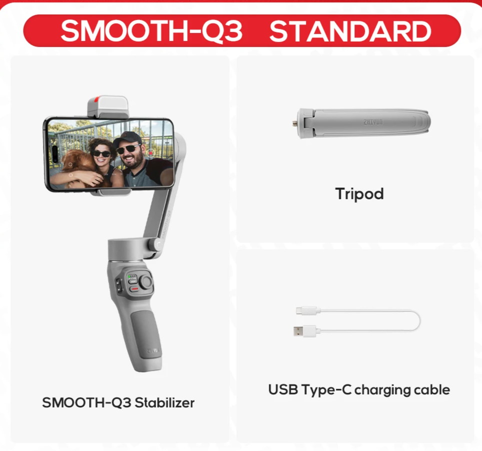 3-Axis Smartphone Gimbal Stabilizer for Smooth Video