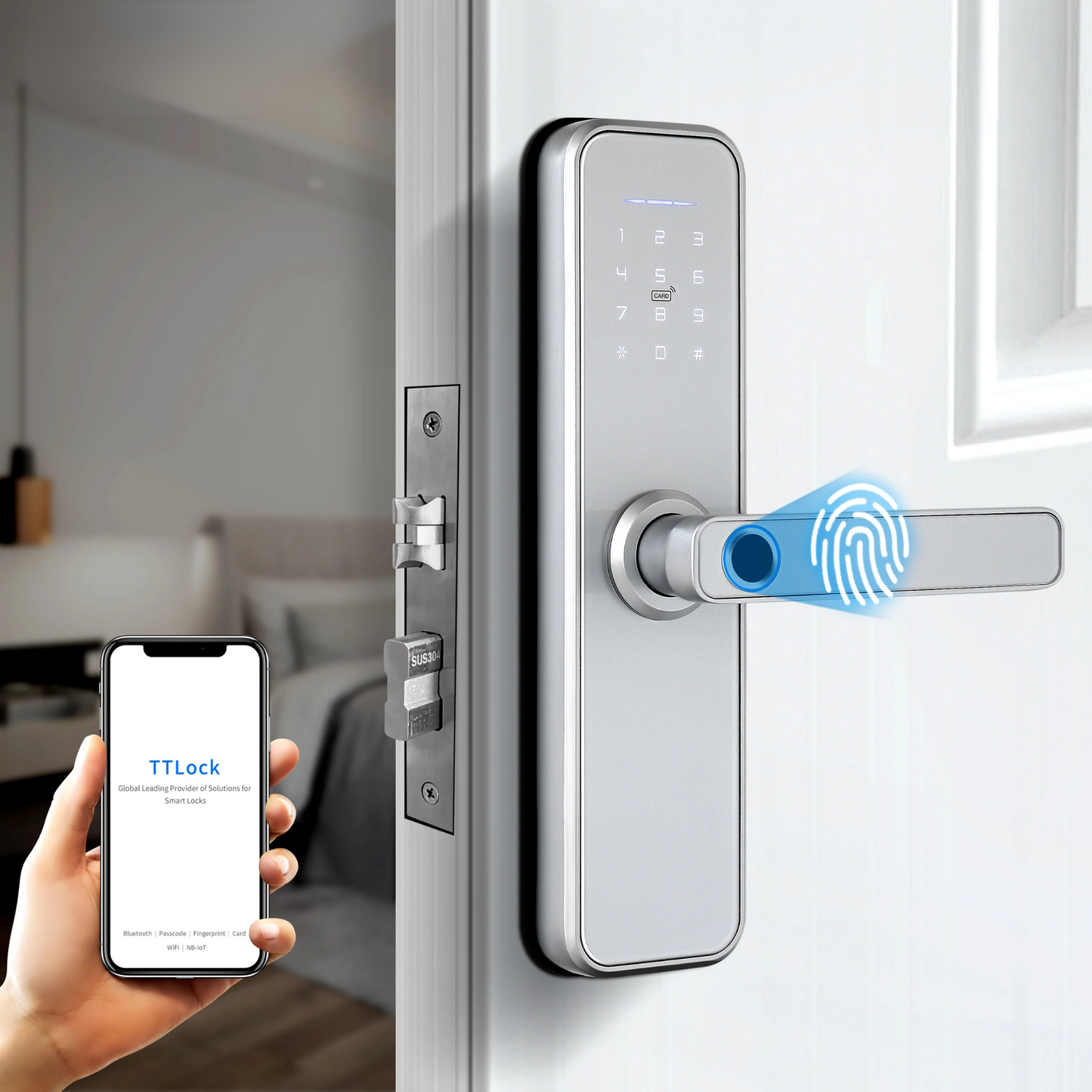 X5 Smart Security Door Lock WiFi and Fingerprint