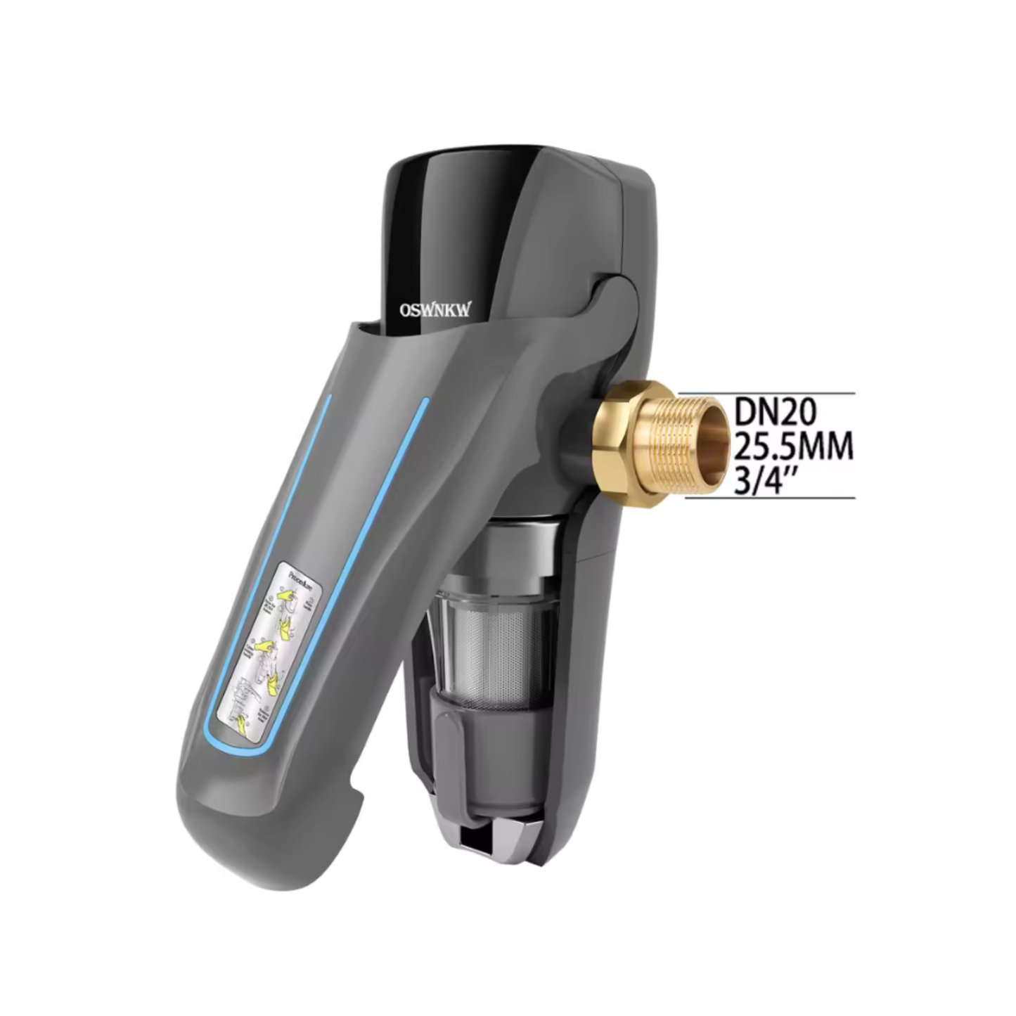 DN20 Water Filtration System with Quick Shutoff Valve