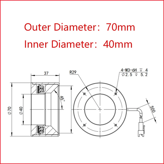 Compact 70mm Machine Vision LED Ring Light