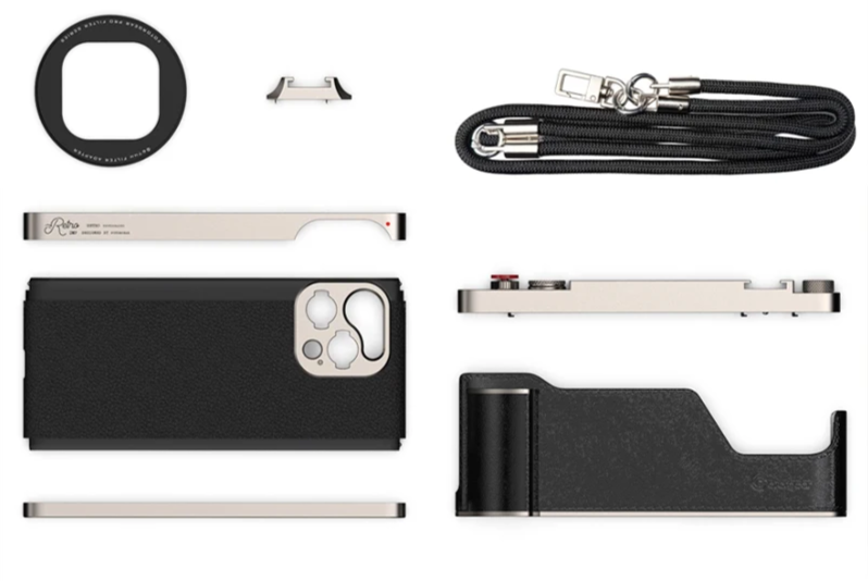 Professional Retro iPhone 15 Pro Max Leather Case