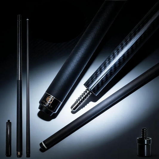 Precision 12.4mm Pool Cue 3K Glossy Carbon Fiber