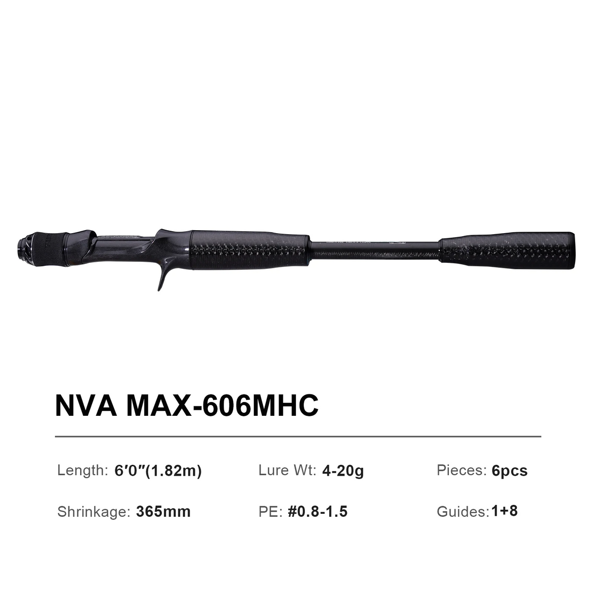 6ft Travel Fishing Rod 1.5-20g Soft Lure Spinning Rod