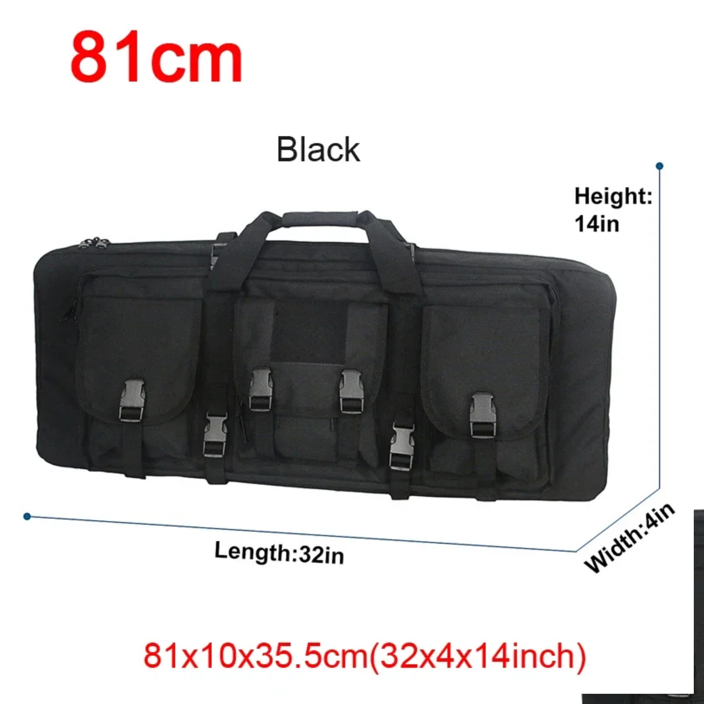 Heavy Duty Tactical Gun Case Double Rifle Backpack Molle