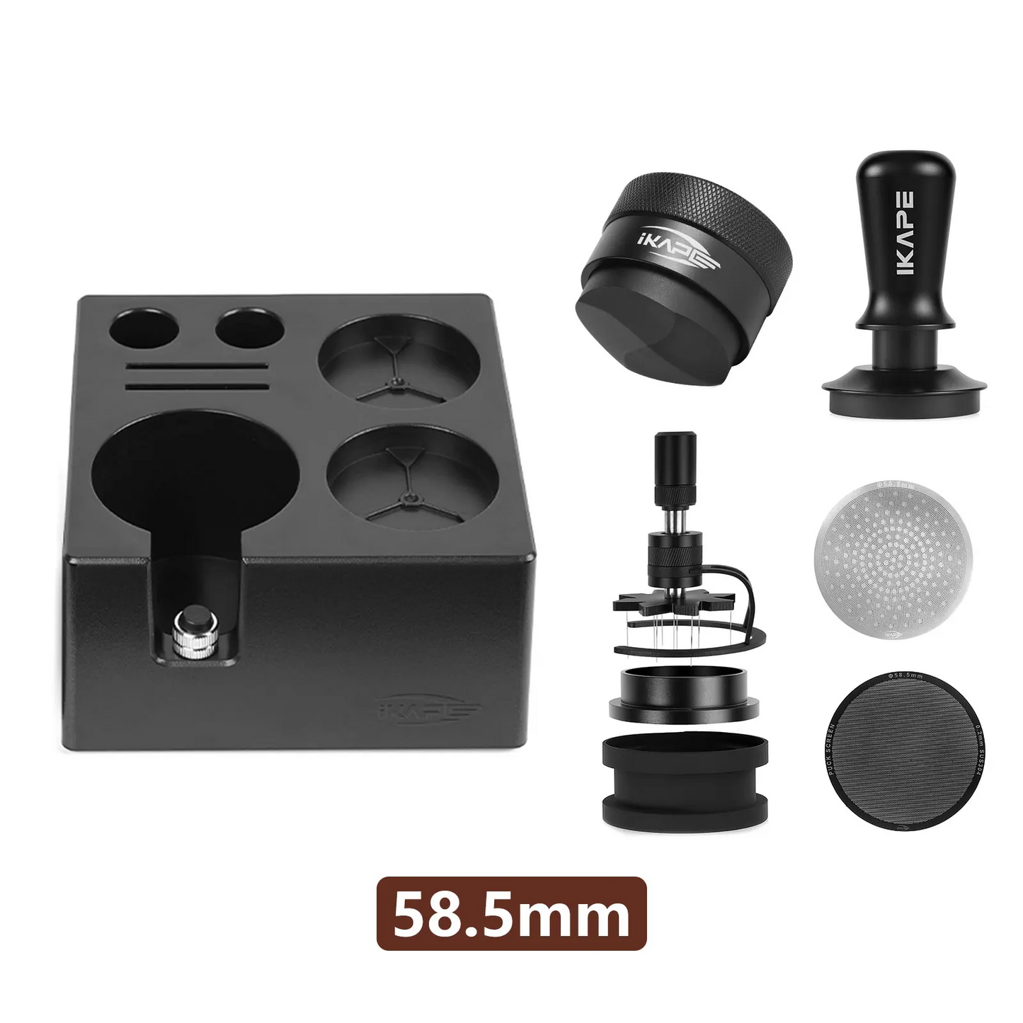 58.5mm Barista Coffee Kit with Knock Box and Tools