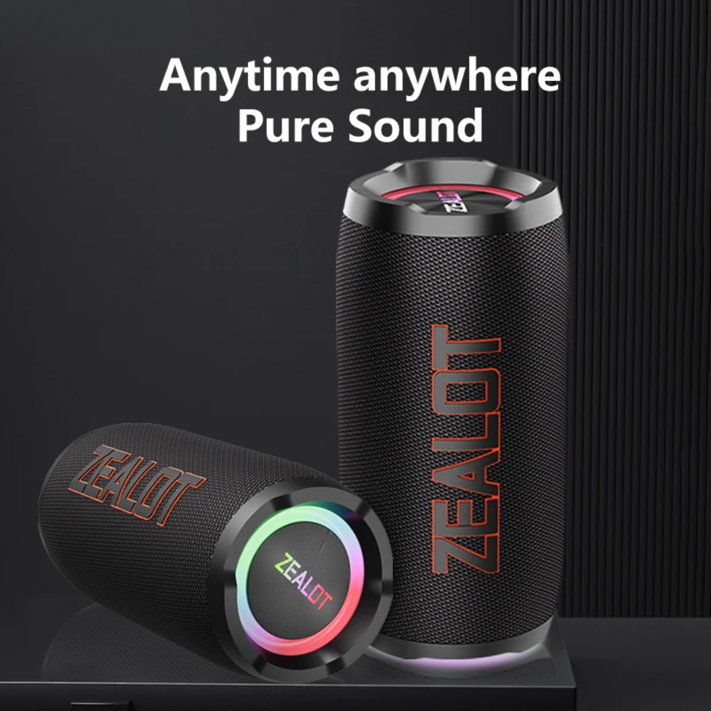 50W Outdoor Bluetooth Speaker with Loud Stereo and Long Battery