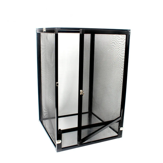 Portable Reptile Terrarium Cage with Airflow Screen Medium