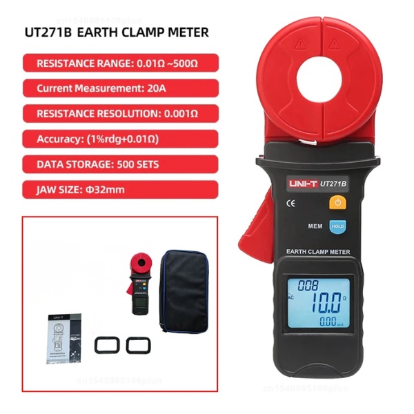 Digital Clamp Earth Resistance Tester UT271B