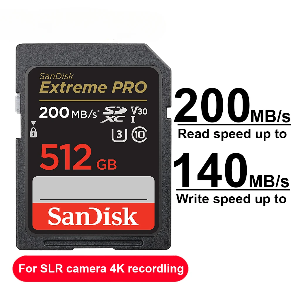 Extreme PRO 512GB SD Card UHS-II 4K/8K Video