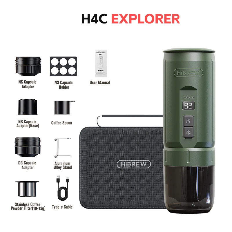 Rugged Portable Espresso Maker for Travel and Outdoor Use