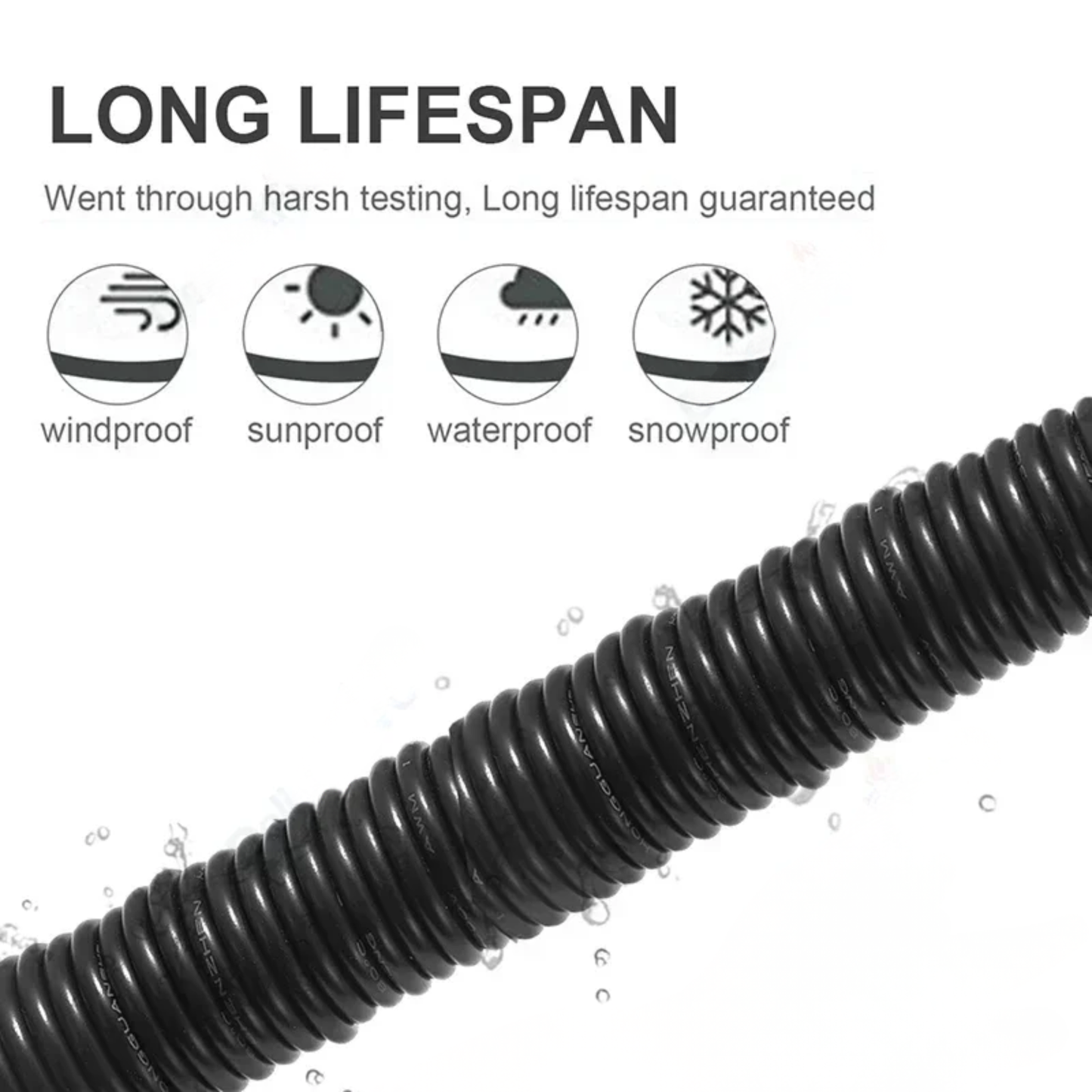 2 Core 20AWG 50M White PVC LED Wire