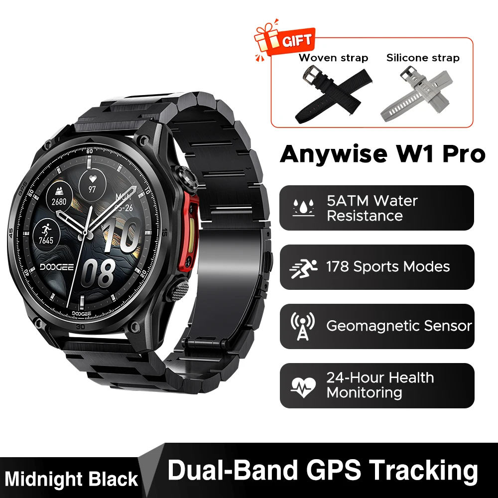 Smartwatch 1.43 Inch 5ATM Health Monitoring Offline Maps