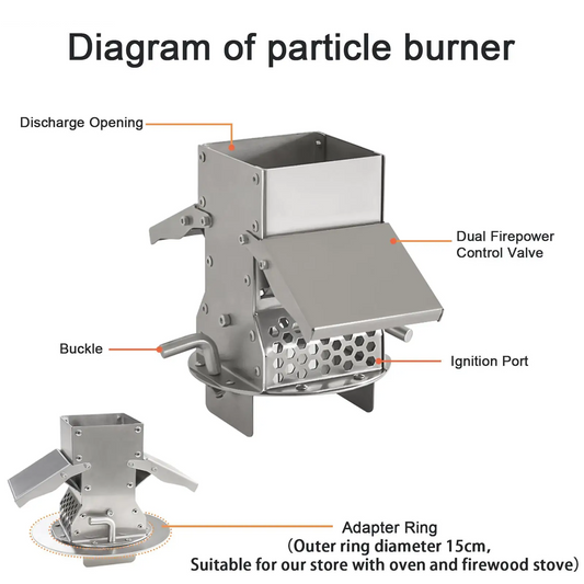 5L Compact Pellet Fuel Storage Hopper