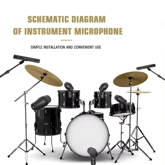 Dynamic Drum Mic Kit 7 Piece for Bass and Snare