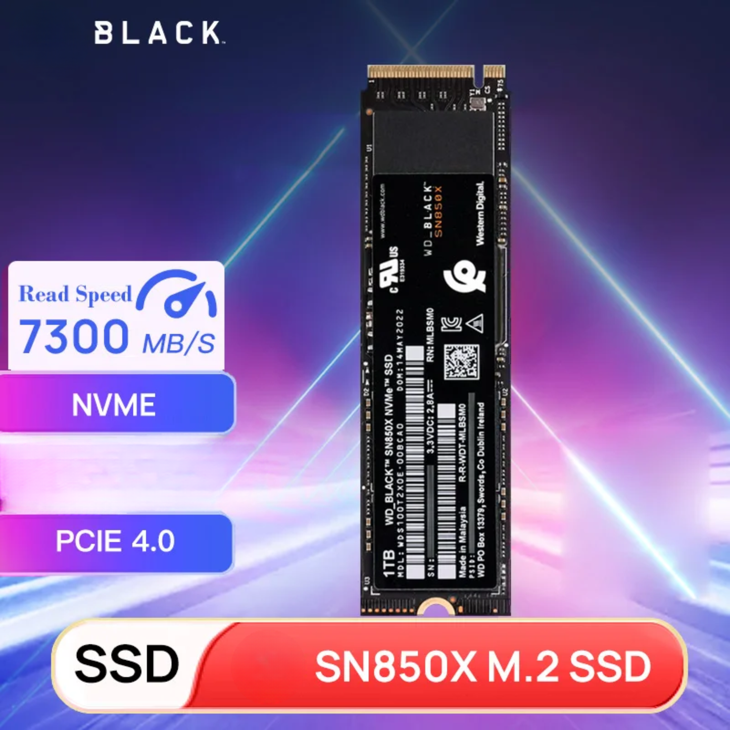 Ultra Fast PCIe Gen4 M.2 SSD 2TB for PC and PS5