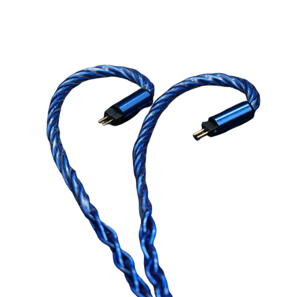 4.4mm Silver Earphone Upgrade Cable 2Pin Audio Wire